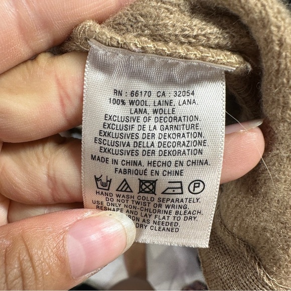 Anthropologie Moth Midtown Brown Wool Coat sz L - Picture 5 of 9